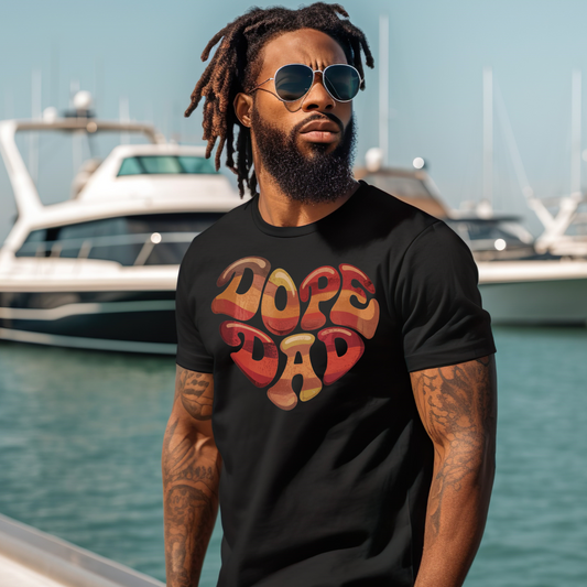 Dope Dad Cool Father Funny Parent T-Shirt