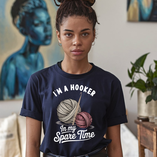 I'm A Hooker In My Spare Time Funny Fishing T-Shirt