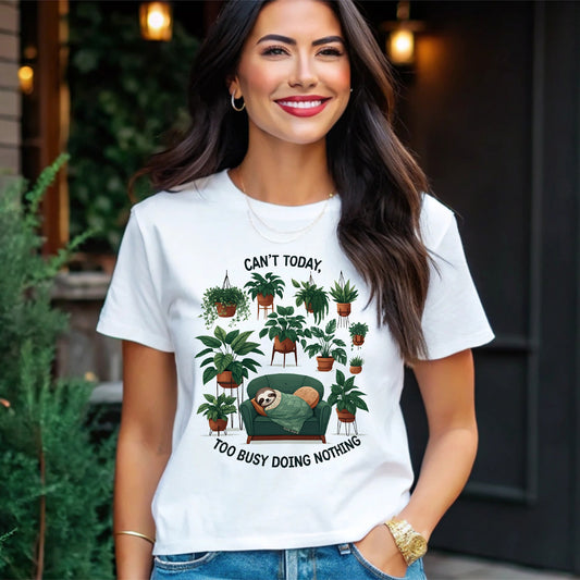 Can't Today Busy Doing Nothing Funny Lazy Day T-Shirt