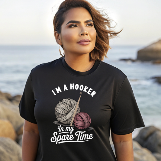 I'm A Hooker In My Spare Time Funny Fishing T-Shirt